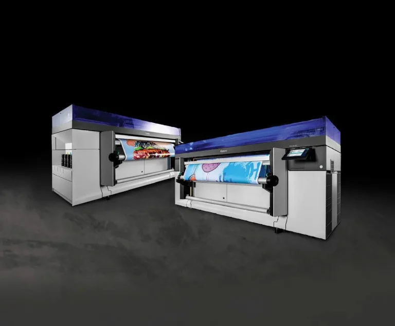 Canon Colorado 1650 machines printing wide format roll media